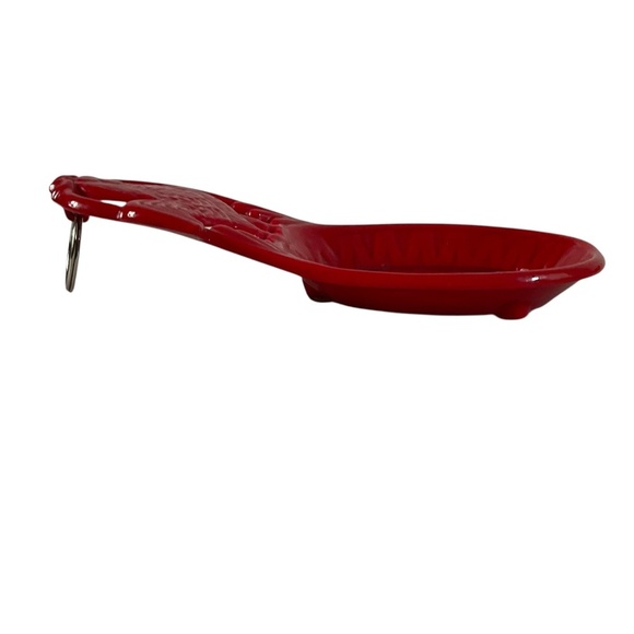 Home Basics Cast Iron Red Rooster Spoon Rest – Farmhouse Kitchen Decor 2011 - Picture 3 of 8